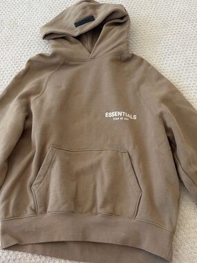 Essentials Crewneck Hoodie in Brown
